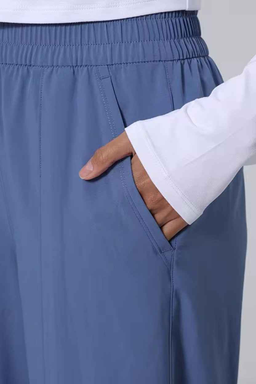 Athleisure Straight-Cut Pants