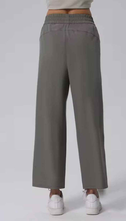 Athleisure Straight-Cut Pants