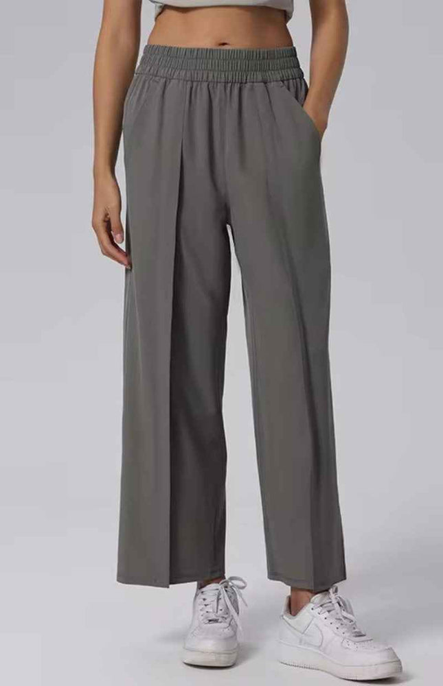 Athleisure Straight-Cut Pants