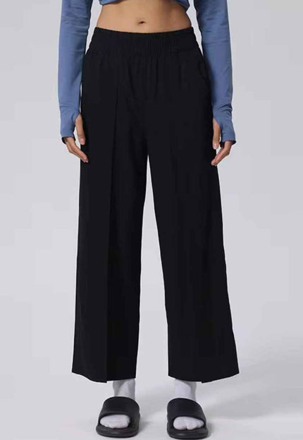 Athleisure Straight-Cut Pants