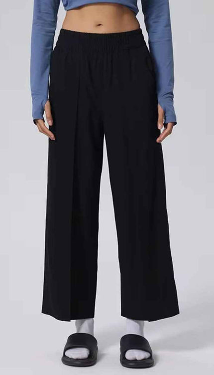 Athleisure Straight-Cut Pants