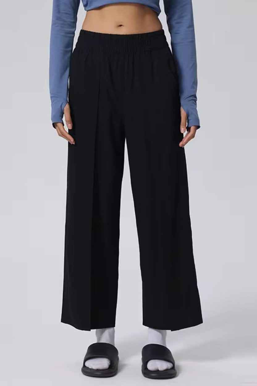 Athleisure Straight-Cut Pants