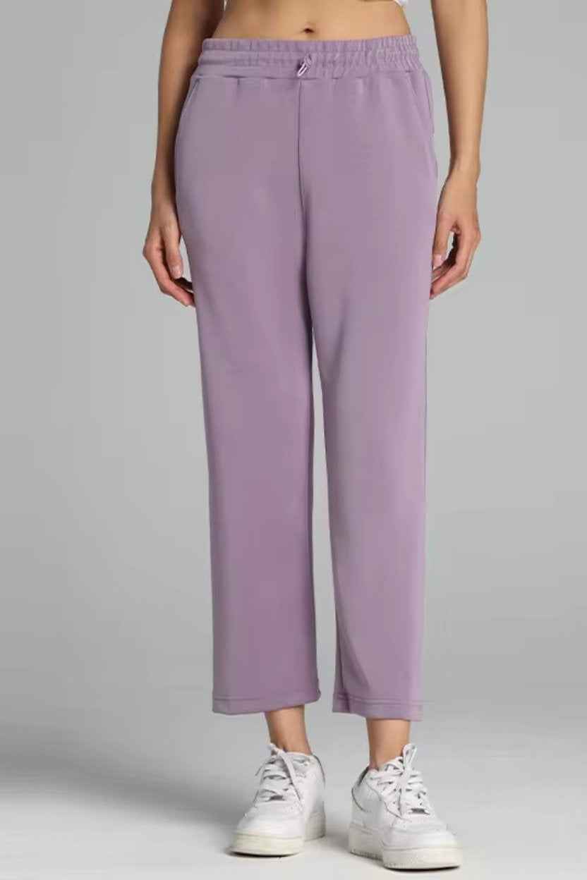Relaxed-Fit 3/4 Straight-Cut Pants