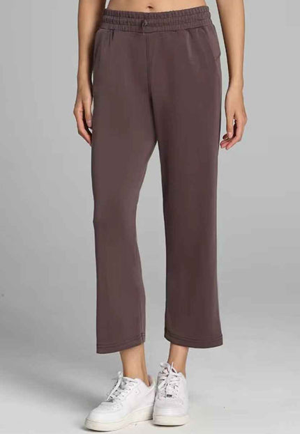 Relaxed-Fit 3/4 Straight-Cut Pants
