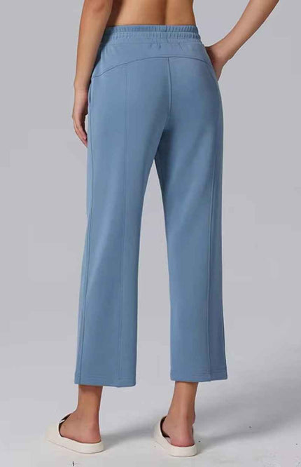 Relaxed-Fit 3/4 Straight-Cut Pants