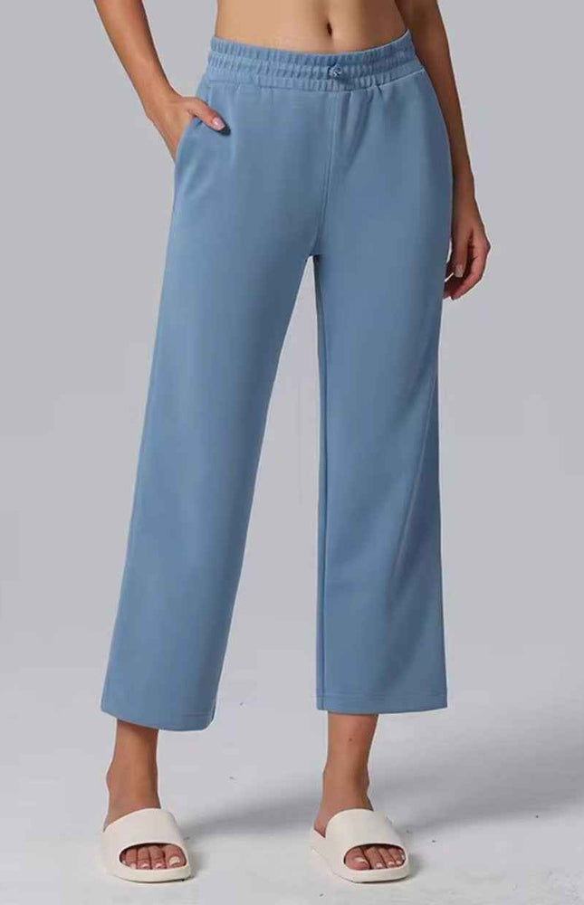 Relaxed-Fit 3/4 Straight-Cut Pants