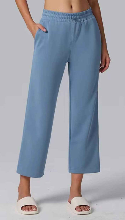Relaxed-Fit 3/4 Straight-Cut Pants