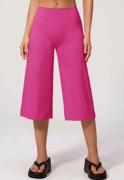 High Waist 3/4 Length Culottes
