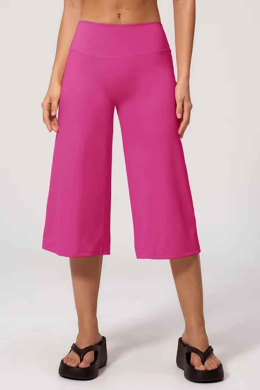 High Waist 3/4 Length Culottes