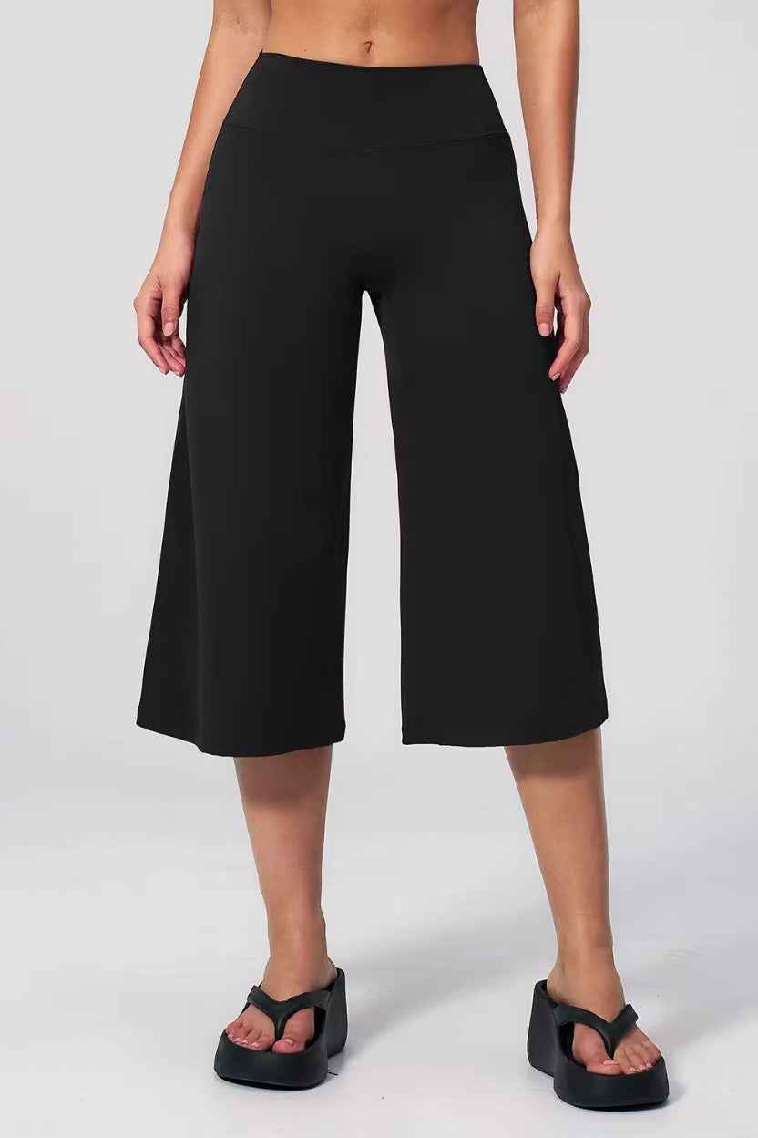 High Waist 3/4 Length Culottes