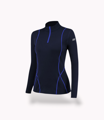 AR Women's High-Neck Zip Up Gym Shirt