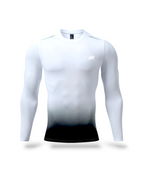 White with black
