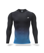 Black with blue