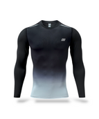 Black with light blue