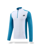 Light blue with white