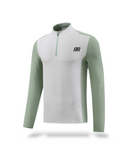 Light grey with green