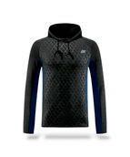 Black with blue