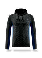 Black with blue
