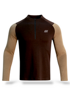 Maroon with brown