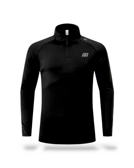 Sweatwicking Half-Zipper Active Long Sleeves Shirt - ANJE REBEL