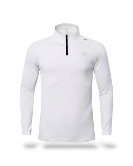 Sweatwicking Half-Zipper Active Long Sleeves Shirt - ANJE REBEL