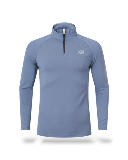 Sweatwicking Half-Zipper Active Long Sleeves Shirt - ANJE REBEL