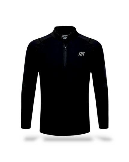 Sweatwicking Half-Zipper Running Long Sleeves Shirt - ANJE REBEL