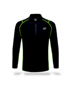 Black with green