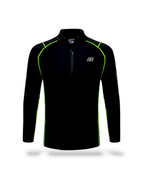 Black with green