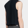 Rebel Raw Cropped Sleeveless Shirt - ANJE REBEL