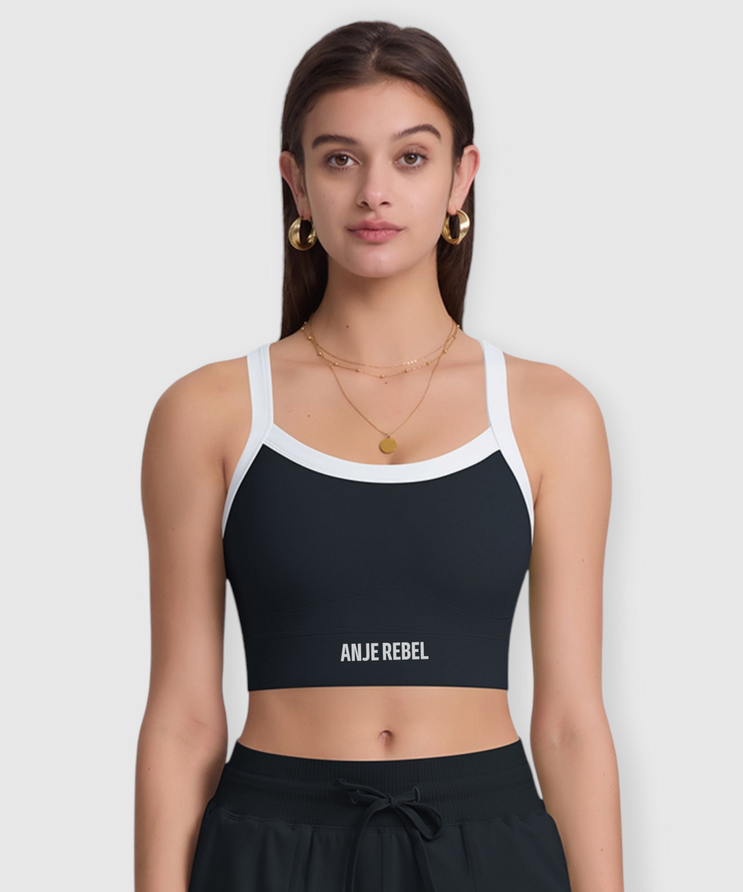 Women's Buckle Back Support Cropped Tank Top