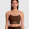 Women's Buckle Back Support Cropped Tank Top