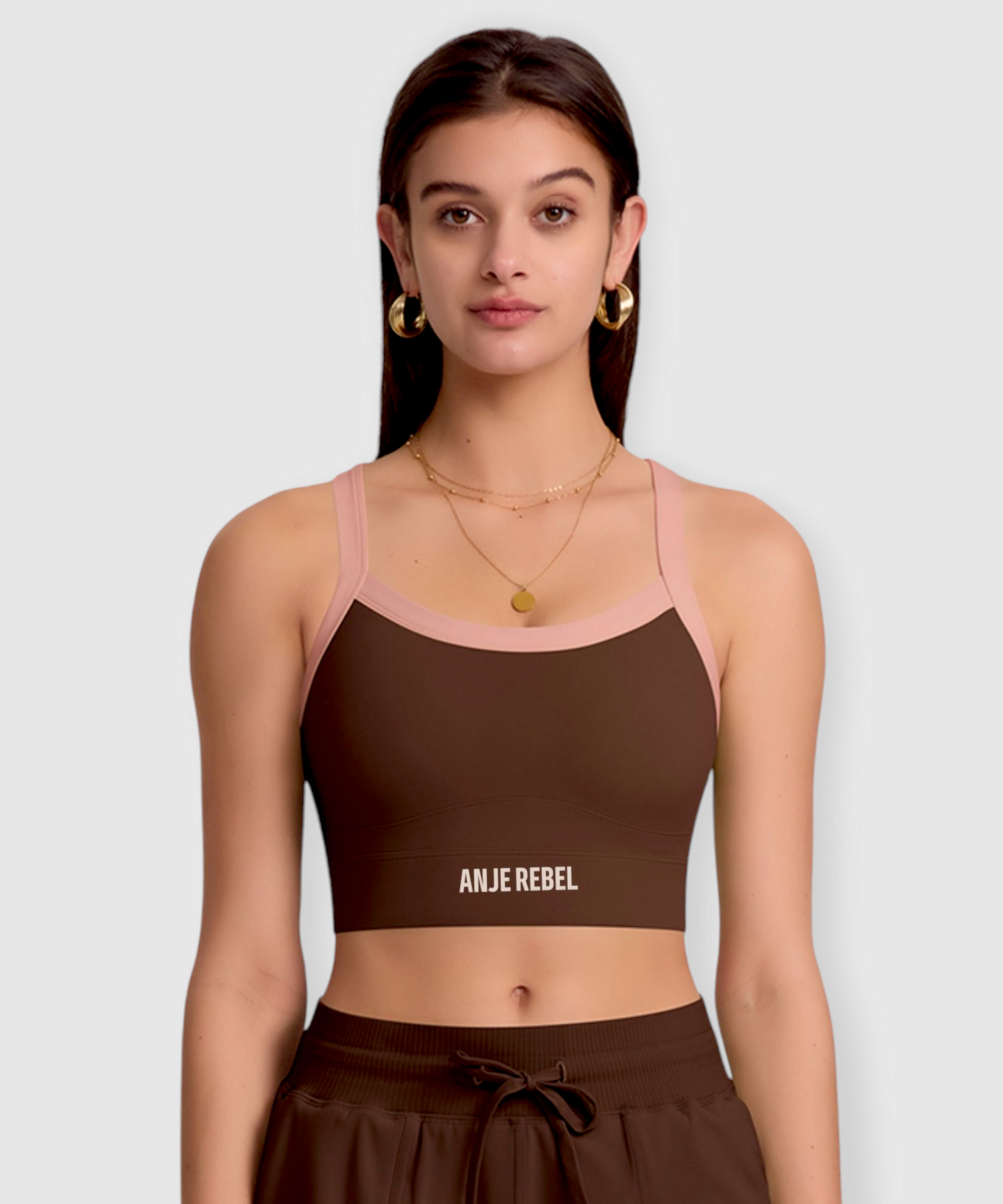 Women's Buckle Back Support Cropped Tank Top