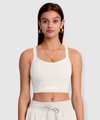 Women's Buckle Back Support Cropped Tank Top