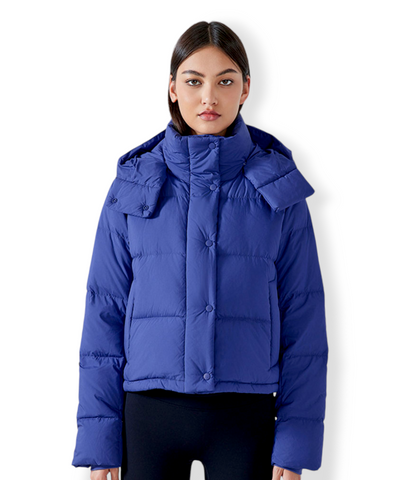 Alia Quilted Windproof Hooded Jacket