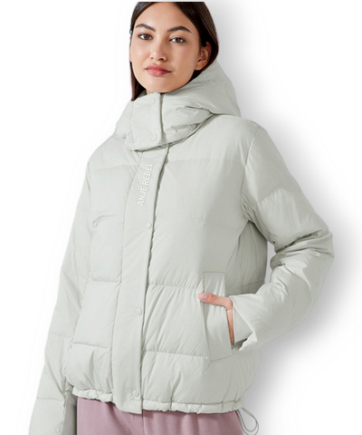 Alia Mid-Length Quilted Hooded Jacket