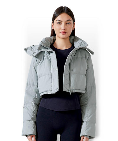 Alia Cropped Stylish Quilted Jacket