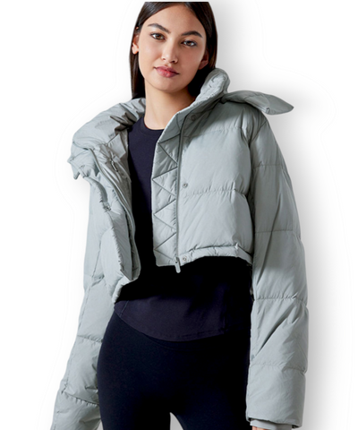 Alia Cropped Stylish Quilted Jacket