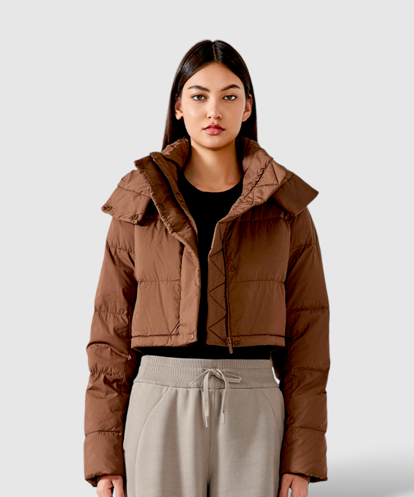 Alia Cropped Stylish Quilted Jacket