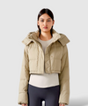 Alia Cropped Stylish Quilted Jacket