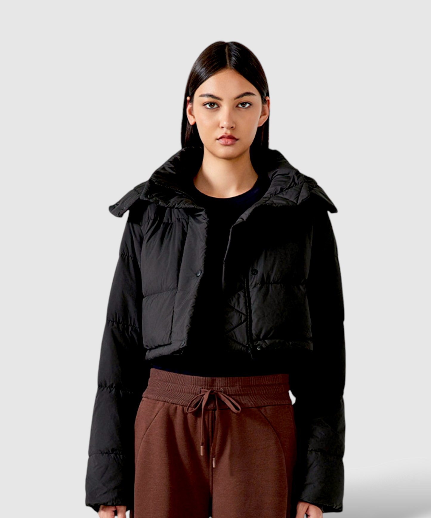 Alia Cropped Stylish Quilted Jacket