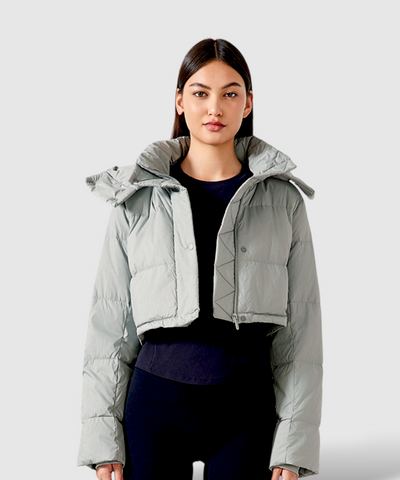 Alia Cropped Stylish Quilted Jacket