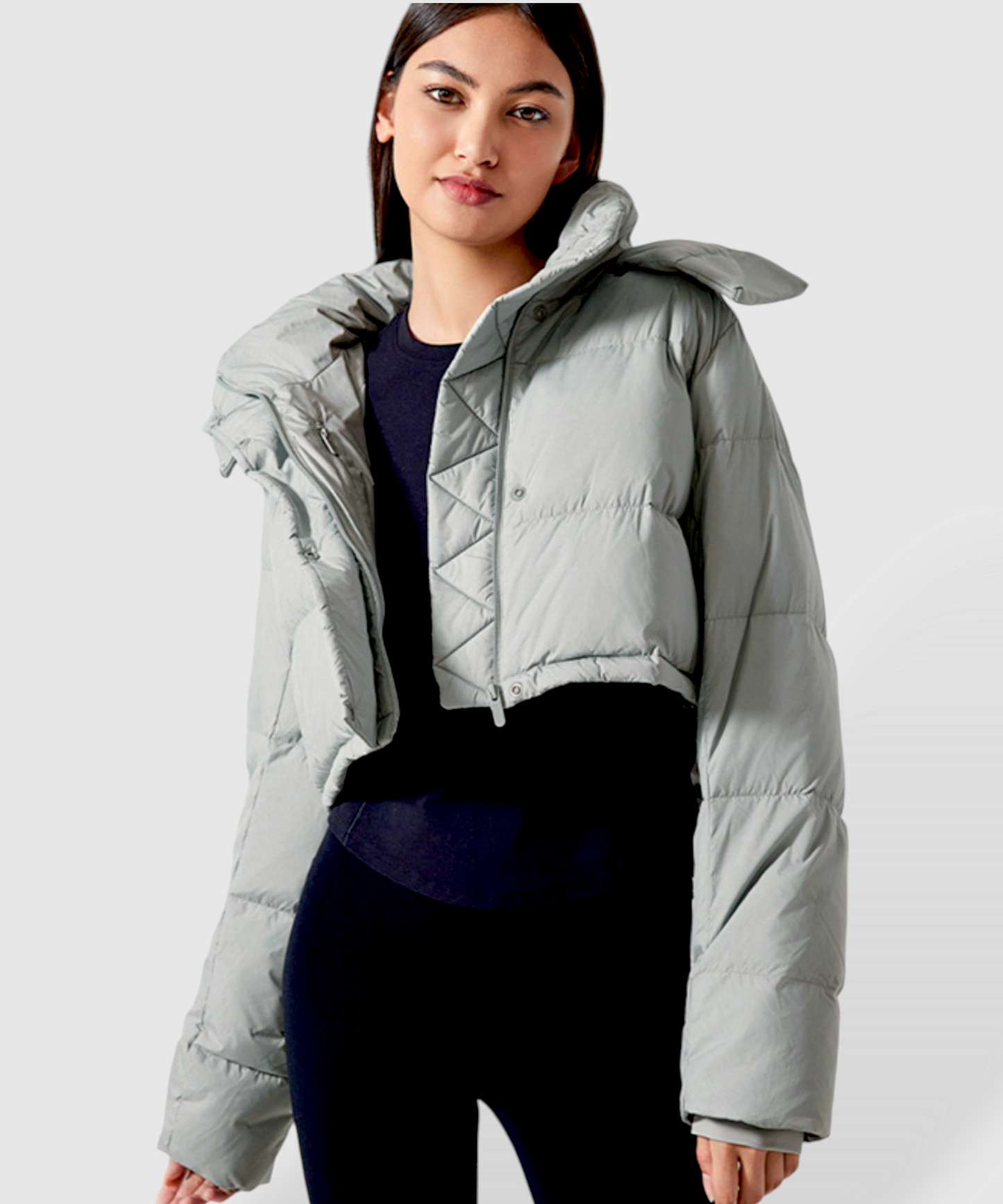 Alia Cropped Stylish Quilted Jacket