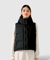 Alia Quilted Hooded Vest Jacket - ANJE REBEL