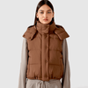 Alia Quilted Hooded Vest Jacket - ANJE REBEL