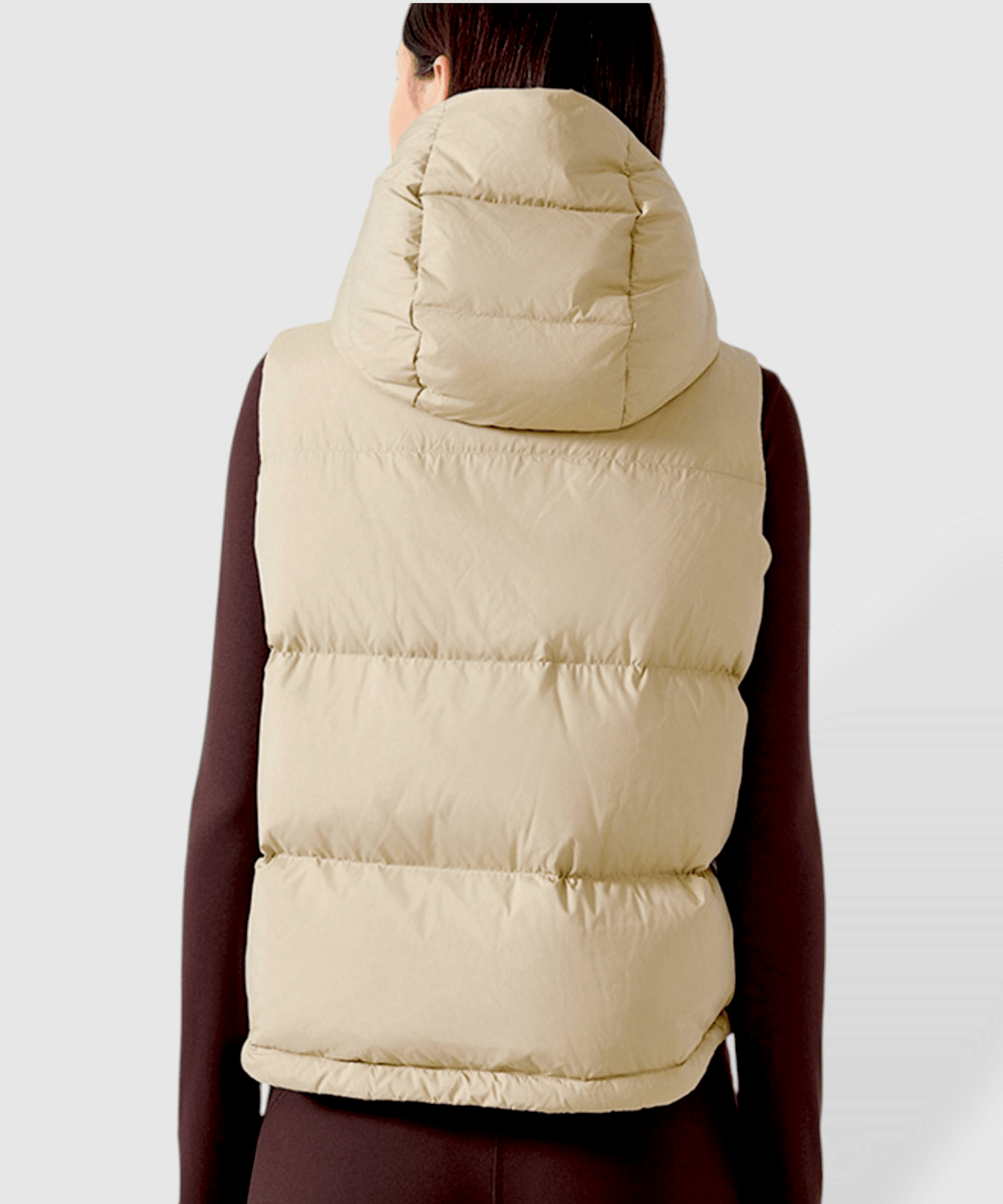 Alia Quilted Hooded Vest Jacket - ANJE REBEL