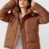 Alia Mid - Length Quilted Hooded Jacket - ANJE REBEL