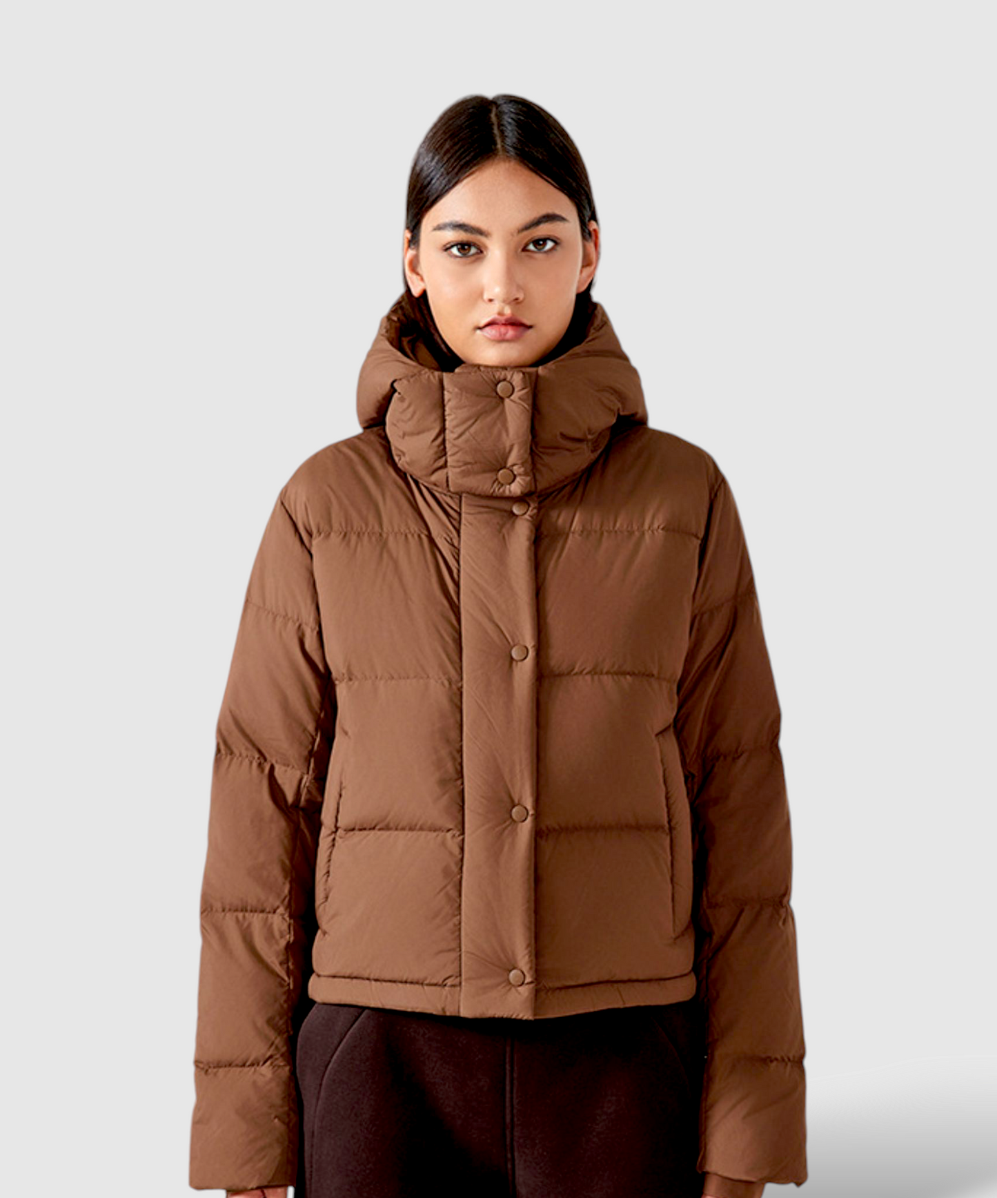 Alia Quilted Windproof Hooded Jacket