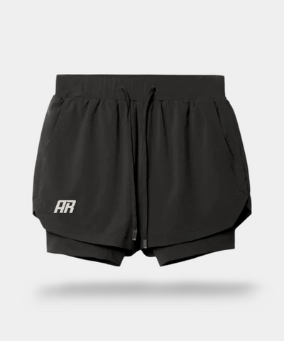 Bombardier 2-In-1 Sweatwicking Active Shorts - ANJE REBEL