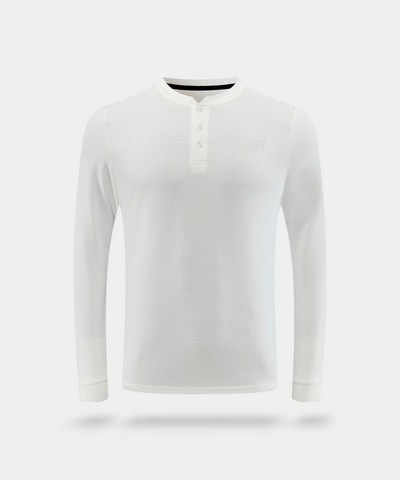 Henley 3 Buttons Long Sleeves Shirt - ANJE REBEL